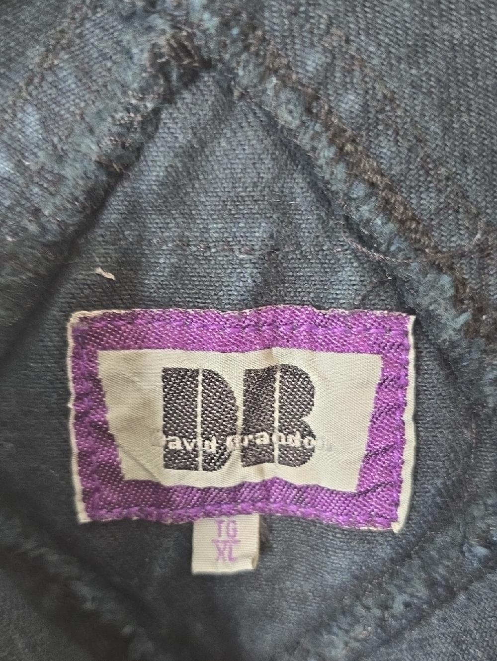 Vintage Women's Dark Blue Denim Overalls - Picture 5 of 9